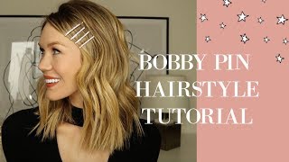 Messy Waves + Bobby Pin Hairstyle Tutorial
