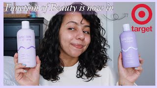 Function Of Beauty In Target! Wavy Hair Shampoo & Conditioner Review (Cgm Approved)