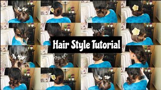 Eid Hair Style/Summer Hair Style/Bun Hair Style/Quick & Easy Hairstyle Tutorial By Rj Kehkashan Raja