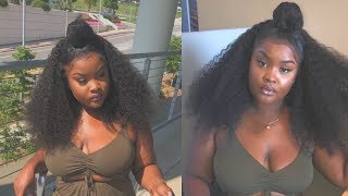 Flawless Half Up/Down Hairstyle With My 360 Frontal Wig Ft. Luhair.Com