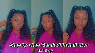 Beginner Friendly Step By Step Detailed Installation Ft Eayon Hair 360 Wig