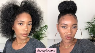 Quick N Easy Painless Donut Bun With Baby Hair | No Bobby Pins No Wrapping | Betterlength Hair