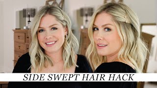 Side Swept Hair Hack (No Slipping Bobby Pins Or Headaches!)