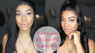 30% Off Sale 48 Hours Left! Pre-Plucked 360 Lace Frontal Wig Ft  Rpghair Com