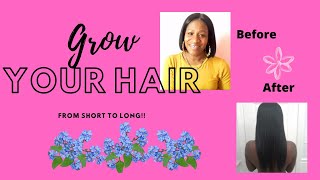 Relaxed Hair Care: Tips To Grow Your Hair From Short To Long!!!