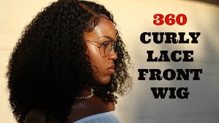 Curly 360 Lace Frontal Wig Application Tutorial !! Ft. Hergivenhair