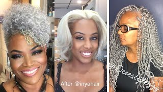 Embracing Salt And Pepper Hair Stylishly/Gorgeous Black Women