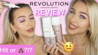 Revolution Haircare Skincare Meets Haircare Hyaluronic Acid Scalp Serum, Shampoo, Conditioner Review