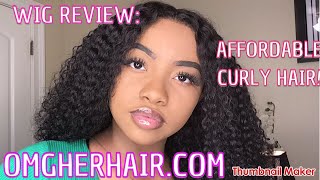 Affordable Curly Hair! | 360 Lace Frontal Wig | Omgherhair.Com