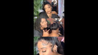 How To 360 Lace Wig Back Lace Install | Dola Hair