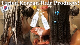 I Tried A Korean Shampoo & Deep Conditioner And I'M Speechless!!! | Wash Day With Aprilskin