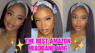 ✨ Affordable Synthetic Amazon Headband Wig ✨