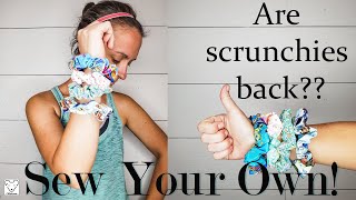 Diy Scrunchie Using Your Own Hair Tie! Great For Fine/Thin Hair!