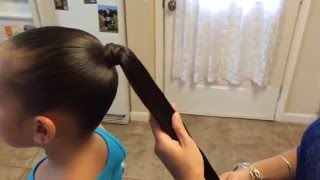 Quick Tips - Hiding Hair Band With Your Hair Using The Topsy Tail