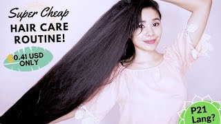 Super Affordable Hair Care Routine Using Only 3 Products Worth P21 For Anti Hair Fall & Damage Hair