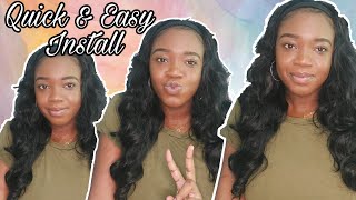 Synthetic Where? Most Affordable Bouncy Wave Headband Wig Ft Marchqueenstore