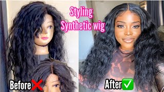 How I Style My Synthetic Wig And Stop It From Tangling #Syntheticwig #Wigstyling