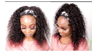  I Tried The Water Wave Headband Wig For Women/ Best Protective Style