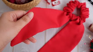 Scarf Scrunchie Sewing Tutorial For Beginners To Stay Stylish At Home