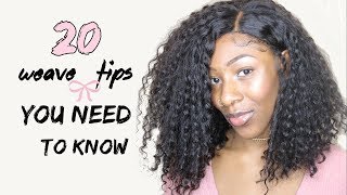 20 Weave Tips You Need To Know | What They Don'T Tell You Hunnntttyy