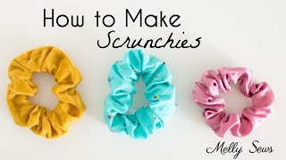 How To Sew Scrunchies - Diy Hair Band Tutorial