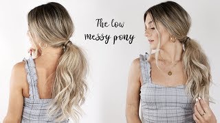Aveda How-To | Messy Low Ponytail Tutorial With Jessica Howell