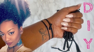 Diy Hair Ties For Thick Natural Hair | Good For Buns, Puffs, And The Banding Method!!!