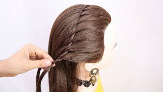 Cute Hairstyles For School | Braided Ponytail | School Hairstyle Girl | Hair Style Girl Ponytail