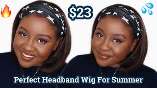 $23 Amazon Synthetic Bob Headband Wig Perfect For Summer