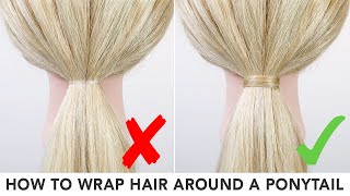 How To Cover An Elastic With Hair - 3 Very Easy & Different Ways To Do It: 1 Minute Hair Hack