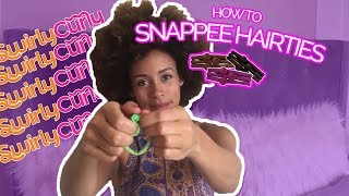 How To Use Snappee Hair Ties For Kinky Curly Thick Hair