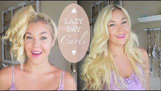 Lazy Day Quick Curls | Using A Pony Tail Holder