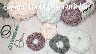 Easy Crochet Scrunchie // Beginner Tutorial!
