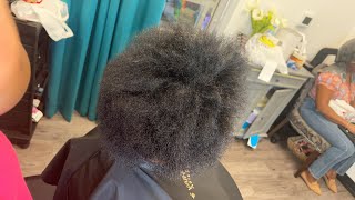 She Did A Big Chop And Her Hair Needs Some Tlc| Silk Press On Twa| Hot Combing Short Hair