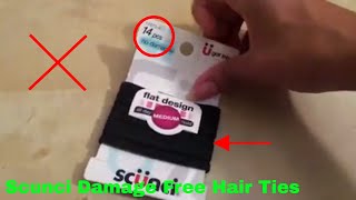 ✅  How To Use Scunci Damage Free Hair Ties Review