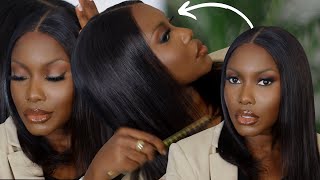 It’S The Sleekness For Me, Silky Straight Bob Wig Install - Isee Hair | Modela Simms Wig