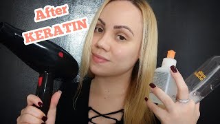 Styling Hair After Keratin Treatment! {Quick And Easy} Tutorial! Hair Care Routine 2018