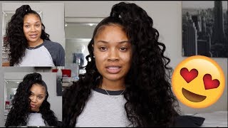 Quick Weave Half Up Half Down W/ Extended Ponytail