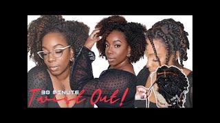 Natural Hair #Twistout Coily Texture Easy Fast For Beginners Wig Install @Hergivenhair