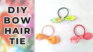Diy Hair Ties | Knot Bow Hair Ties Tutorial (Quick & Easy)