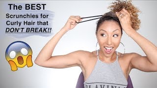 The Best Scrunchies For Curly Hair That Don'T Break! | Biancareneetoday