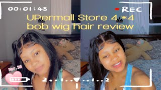 4 By 4 Amazon Store Bob Wig Hair Review / Ft #Uppermall Wig( Affordable ) #Humanhairwigs #Bobwigs