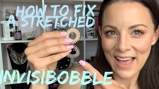 How To Fix A Stretched Out Invisibobble | Fixing A Stretched Hair Tie | Beauty Hack