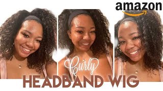 Curly Headband Wig From Amazon