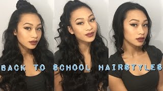 3 Back To School Hairstyles (Using Only 1 Hair Tie) || Thatssoyin