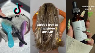 Hair Care Routine Tips And Hacks That Will Transform Your Hair | Tiktok Hair Care Compilation
