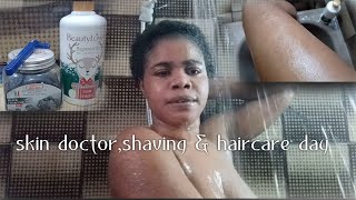 Skin Doctor Exfoliating & Shaving, Hair Care Shower Routine Day #Skindoctor #Exfoliating #Bodycare