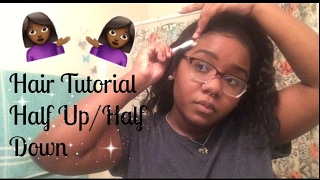 Easy!! Hair Tutorial: Half Up/Half Down On Weave/Half Wig