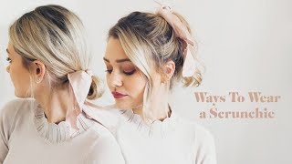 Ways To Wear A Hair Scrunchie! | Laura Bradshaw