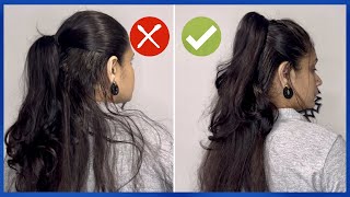 How To Style Half Ponytail Hairstyle | Half Ponytail Hairstyle | Hairstyle For Girls #Hairstyles